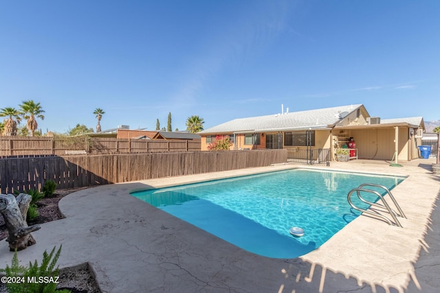 view of pool with a patio area