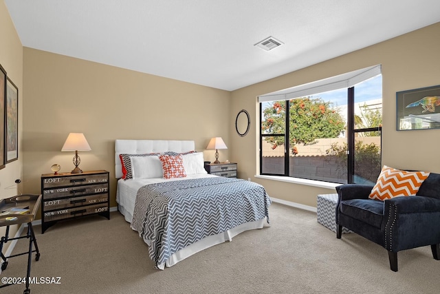 bedroom featuring carpet floors