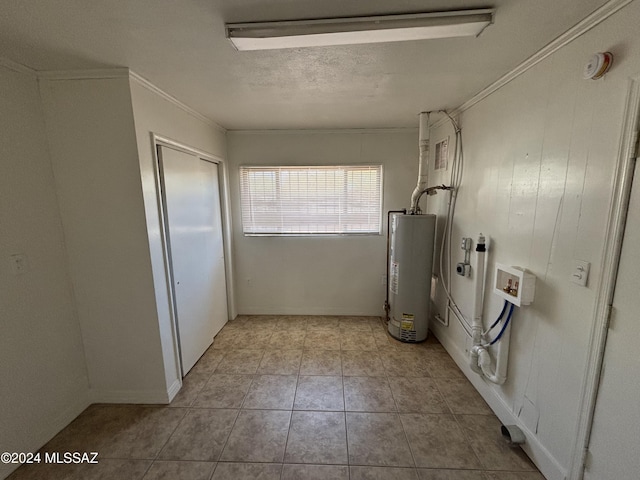 utility room featuring gas water heater