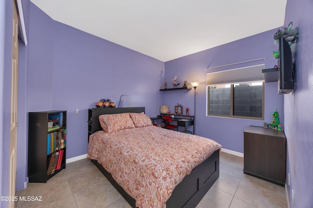 view of tiled bedroom