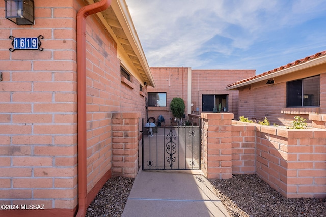 view of entrance to property