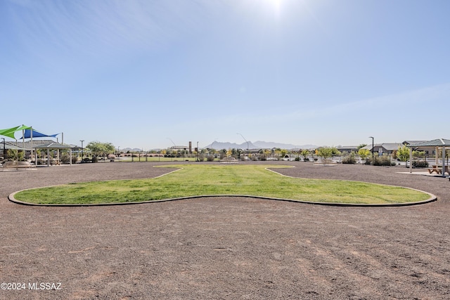 surrounding community featuring a lawn