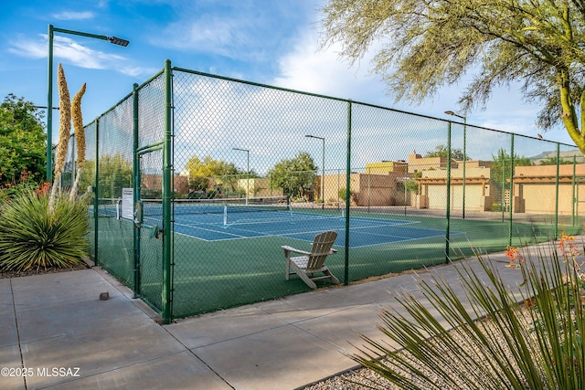 view of tennis court