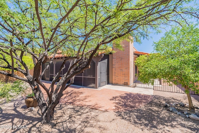 view of rear view of property