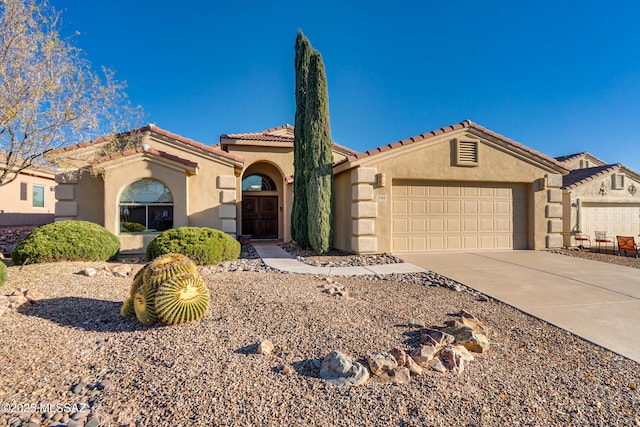 view of front of home featuring a garage