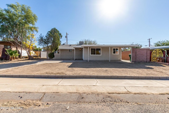 view of ranch-style house