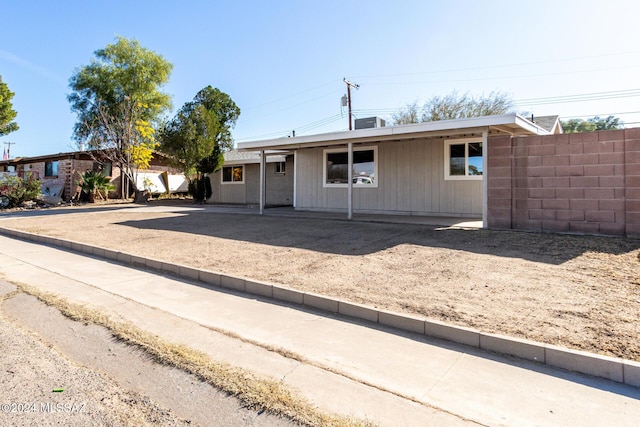 view of ranch-style house