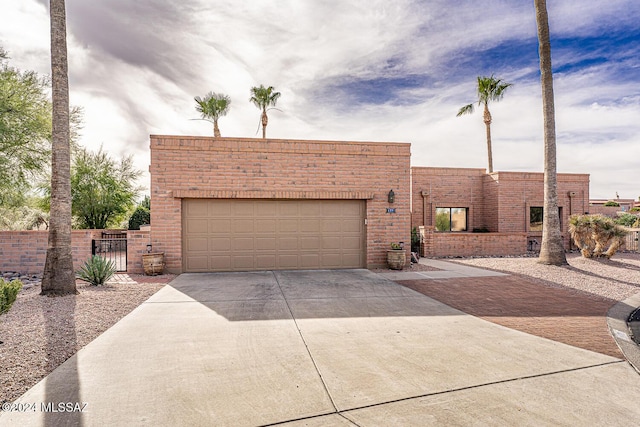 view of front of house featuring a garage