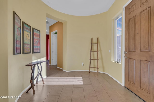 view of tiled entryway