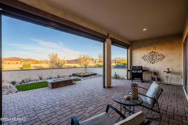 view of patio / terrace with grilling area