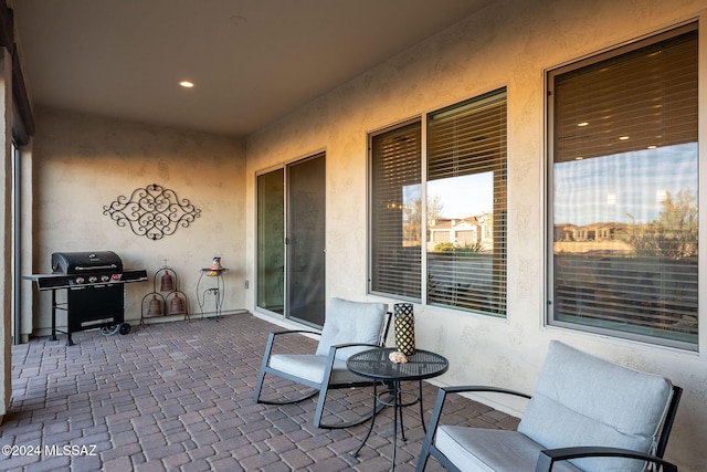 view of patio / terrace featuring area for grilling