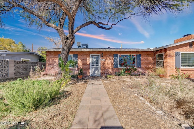 view of ranch-style home