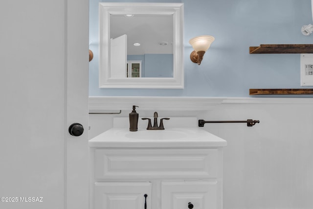 bathroom with vanity