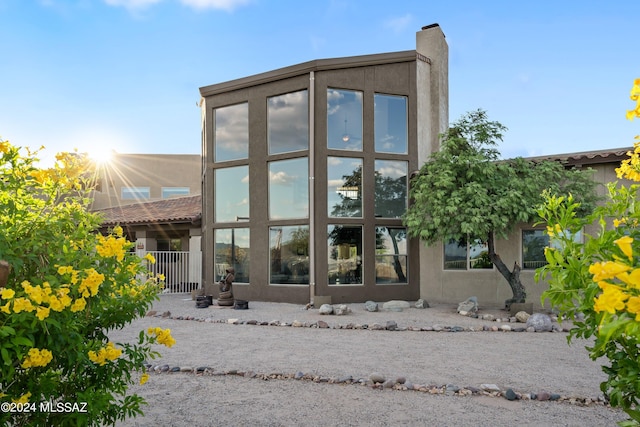 view of rear view of property