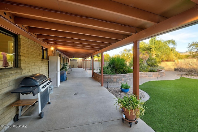 view of patio / terrace with grilling area