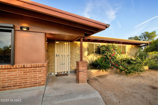 view of entrance to property