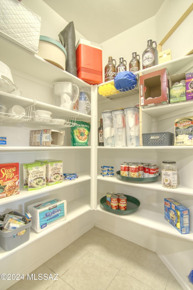 view of pantry