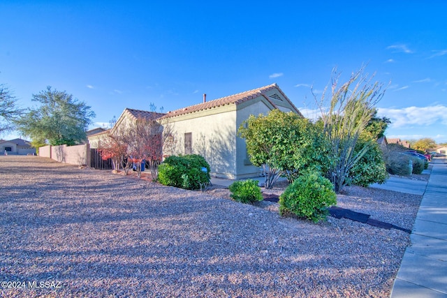 view of side of property