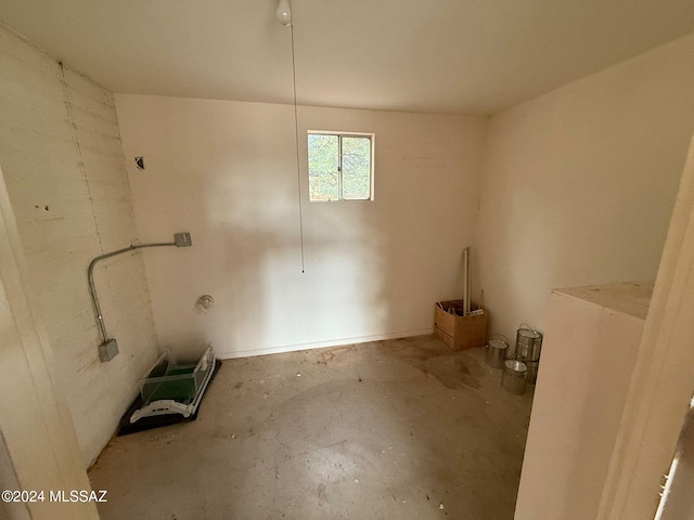 view of laundry room