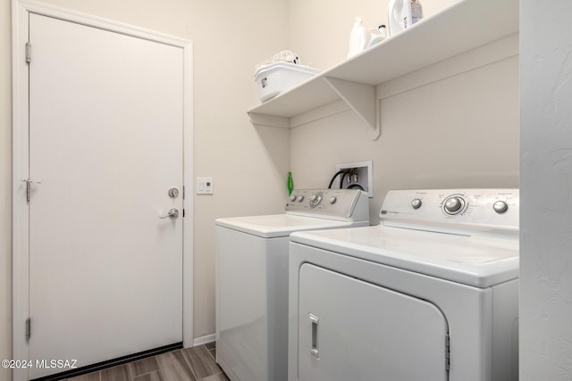 washroom featuring separate washer and dryer