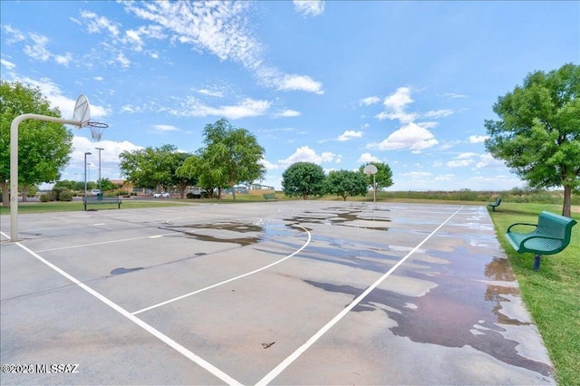 view of basketball court