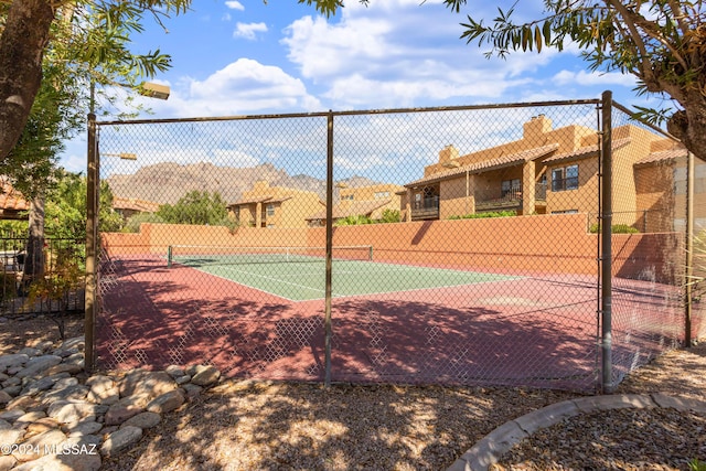 view of tennis court