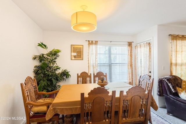 view of dining area