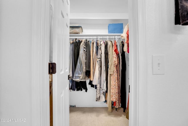 view of closet