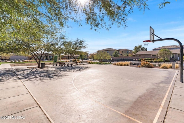 view of basketball court