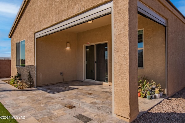 exterior space with a patio area