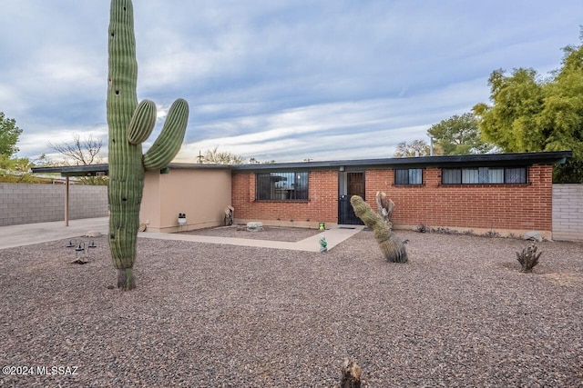 view of ranch-style home