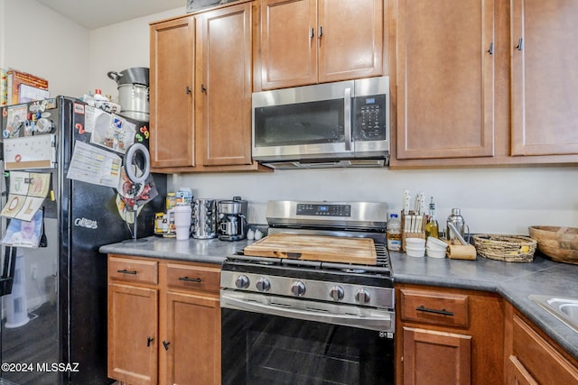 kitchen with stainless steel appliances