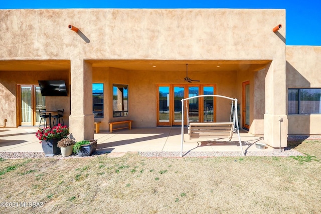 rear view of house with a patio area