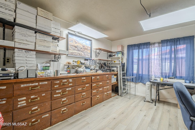 kitchen featuring light hardwood / wood-style floors