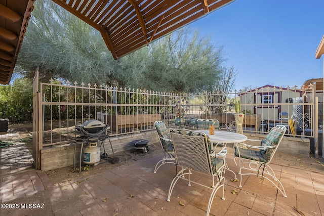 view of patio / terrace with grilling area