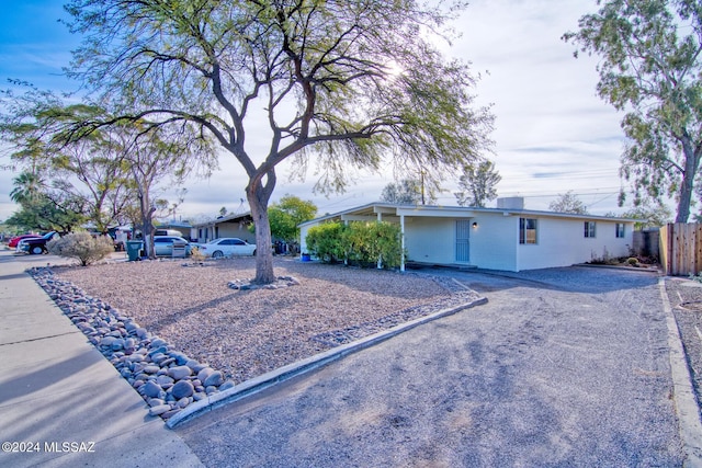 view of ranch-style home