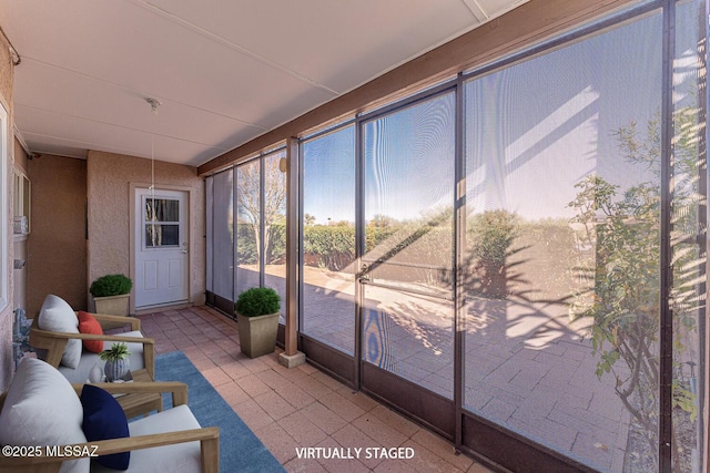 view of sunroom