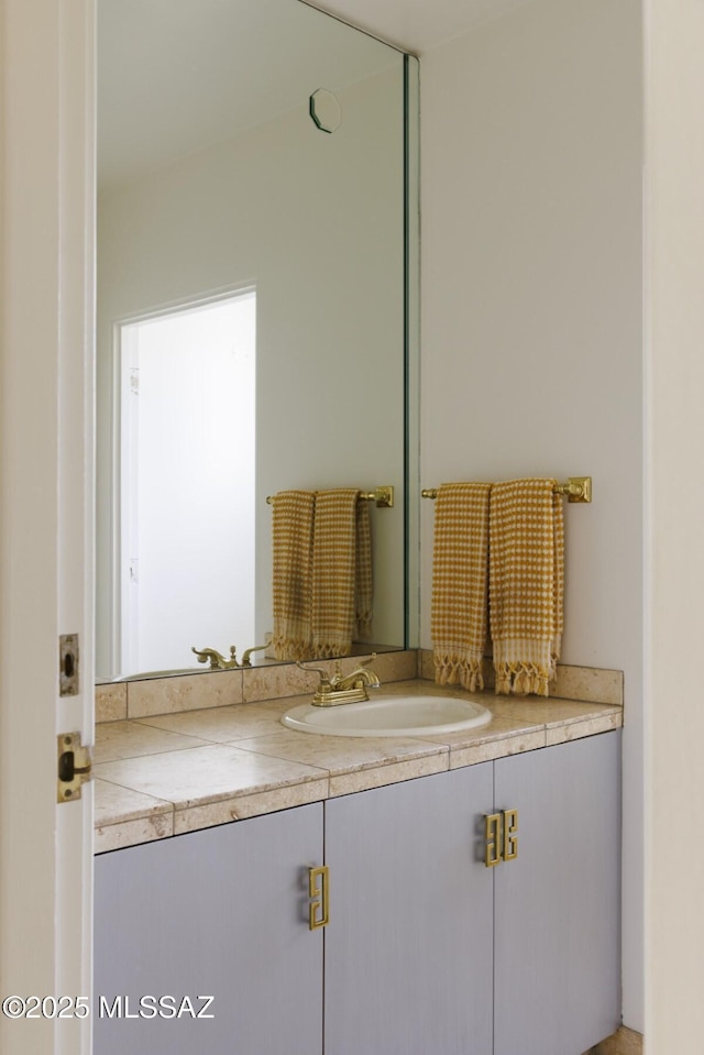 bathroom featuring vanity