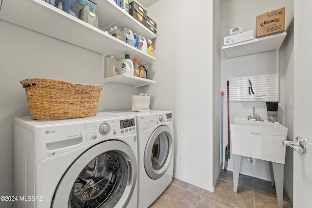 laundry room featuring separate washer and dryer
