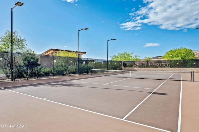 view of tennis court