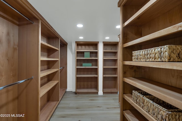 interior space with light wood-type flooring