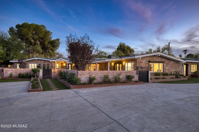 view of ranch-style house