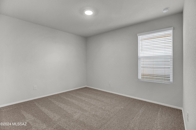 unfurnished room featuring carpet