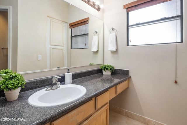 bathroom featuring vanity