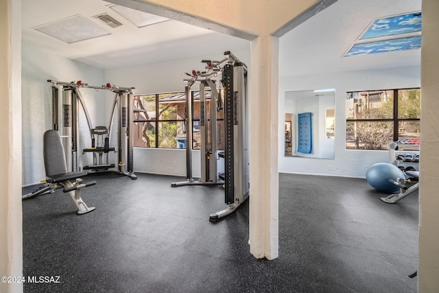 view of exercise room