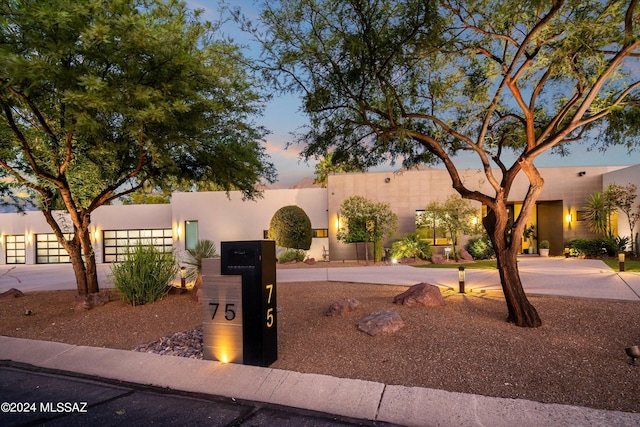 view of pueblo-style home