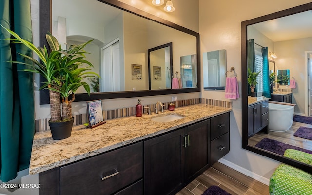 bathroom featuring vanity