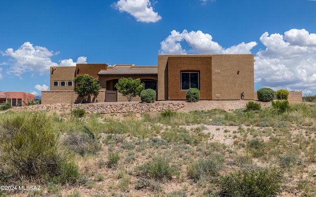 view of pueblo-style house