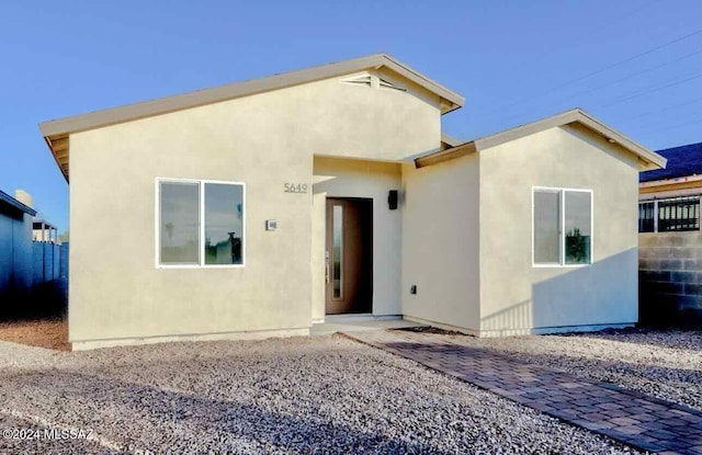 view of rear view of property