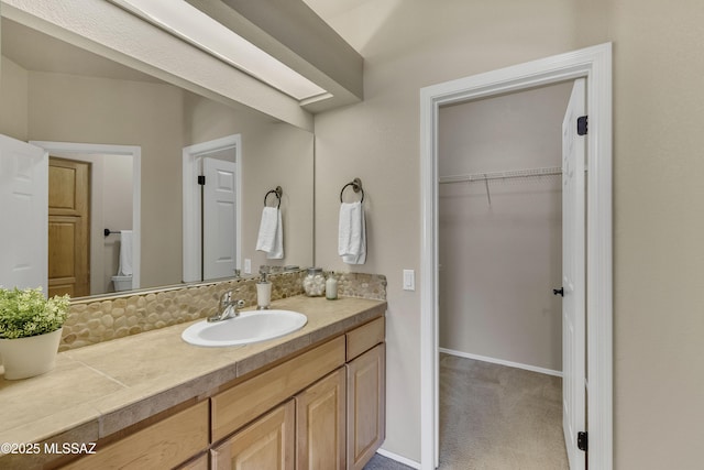 bathroom featuring vanity